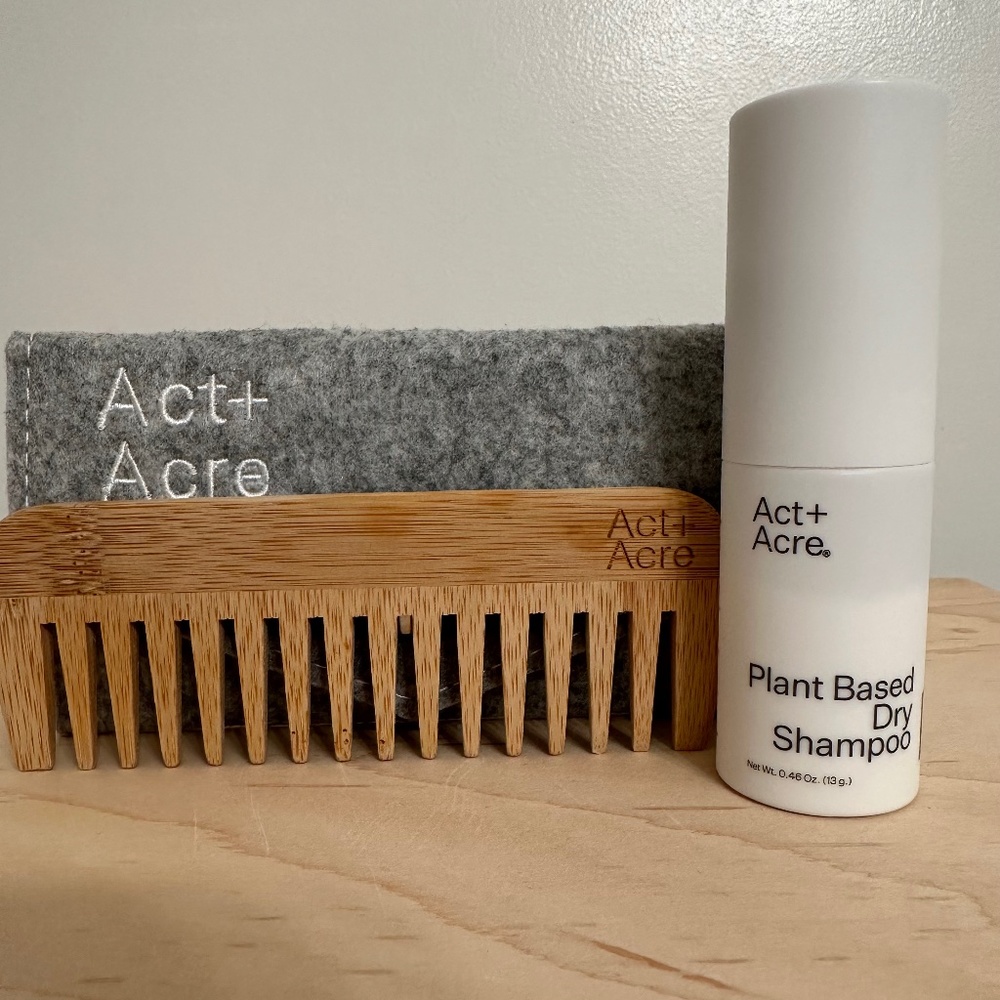 COPY - Act + Acre Plant Based Dry Shampoo w/ Bamboo Comb and Case